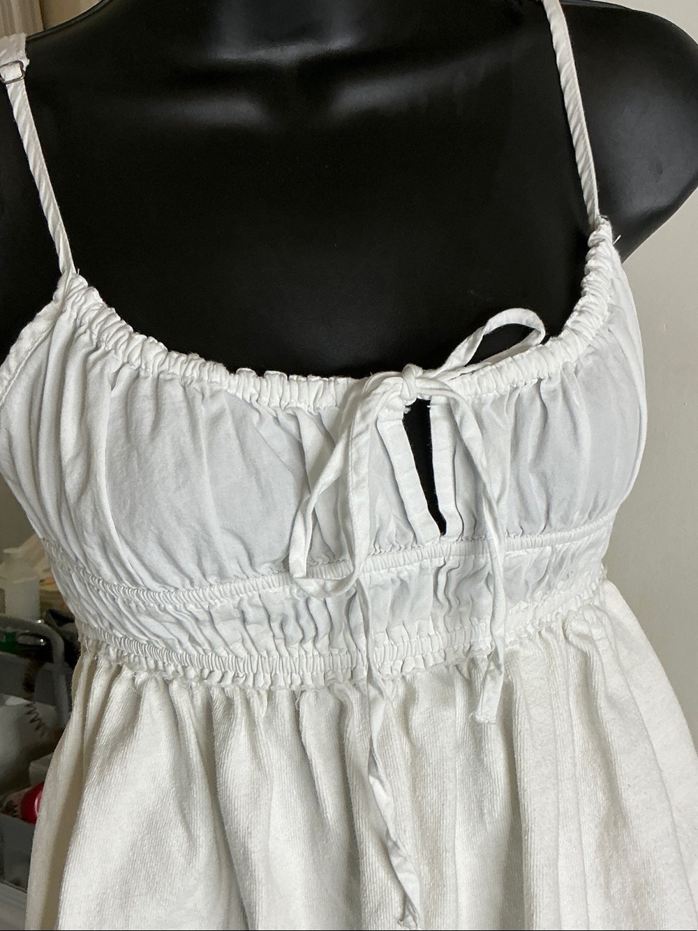 Free People White Scarlett Babydoll Cami Top Size XS - Picture 3 of 12